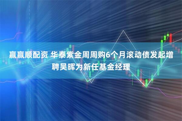 赢赢顺配资 华泰紫金周周购6个月滚动债发起增聘吴晖为新任基金经理